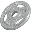 Image de Disque musculation fonte 30/31 mm ou 50/51 mm avec poignées Argent / 30mm / 1,25 KG Gorilla Sports