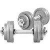 Image de Set d'haltères courts 30 kg Argent Gorilla Sports