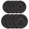 Image de Disques musculation en plastique 30/31 mm SET 30 KG (6x5 KG) Gorilla Sports