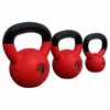 Image de Kettlebell en fonte avec revêtement en vinyle SET 4KG + 8KG + 12KG Gorilla Sports