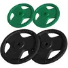 Image de Disque en caoutchouc avec poignées 30/31 mm SET 30KG (2x5 2x10KG) Gorilla Sports
