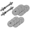 Image de Set d'haltères courts en fonte avec stop-disques en étoile 27,5 kg Gorilla Sports