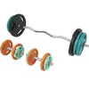 Image de Set d’haltères curl SZ en caoutchouc 70 kg Collier en étoile Gorilla Sports