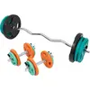 Image de Set d’haltères curl SZ en caoutchouc 70 kg Verrouillage par ressort Gorilla Sports