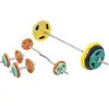 Image de Set d'haltères en caoutchouc 108 kg avec stop-disques Collier en étoile Gorilla Sports