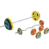 Image de Set d'haltères en caoutchouc 108 kg avec stop-disques Verrouillage par ressort Gorilla Sports