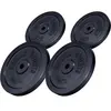 Image de Disque de poids en fonte 30/31 mm Noir / SET 30KG (2x5 2x10KG) Gorilla Sports