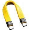 Image de Cobra Tether cordon droit USB-C vers USB-C 40Gbps 14cm - Jaune