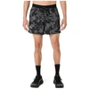 Image de Short ASICS Fujitrail imprimé intégral 5 Pantalons Homme , noir/carbone/beige XL 2011D526-001