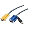 Image de Aten câble kvm usb 1,8m avec sphd 3 en 1 et convertisseur ps/2 vers usb intégré