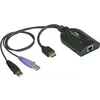 Image de Aten adaptateur kvm de support virtuel hdmi usb avec prise en charge des smart card