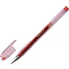 Image de Stylo à encre gel Pilot G-1 - pointe fine - 0,7 mm - avec zone de préhension - corps transparent - encre rouge