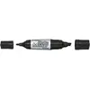 Image de Marqueur Pilot Twin Jumbo Begreen - Double pointe : Ogive et biseautée - Noir