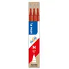 Image de Pochette de 3 Recharges Pilot pour roller Pilot Frixion Ball - pointe moyenne - rouge