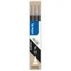 Image de Pilot Recharge pour stylo roller encre gel effaçable FriXion Clicker pointe fine 0,5 mm noir - Pochette de 3