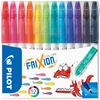 Image de Pilot FriXion Colors Feutre effaçable pointe moyenne 2,5 mm - 12 couleurs assorties