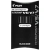 Image de Pilot Hi-Tecpoint V5/V7 - Recharge pour roller - Encre noire - Lot de 3