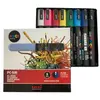 Image de Pochette 8 marqueurs peinture à eau Posca PC-5M - pointe conique polyester moyenne 2,5 mm - coloris assortis