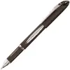 Image de Uni Roller Jetstream pointe moyenne de 1 mm - corps noir avec zone de préhension encre noire