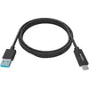Image de Vision TC 1MUSBCA/BL, 1 m, USB A, USB C, USB 3.2 Gen 1 (3.1 Gen 1), 0,48 Gbit/s, Noir