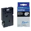 Image de Cassettes Rubans Brother TC 101 - Ruban noir/transparent - 12 mm x 7,7 m