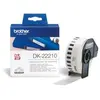 Image de Ruban continu Brother DK22210 pour imprimante QL - support papier adhésif 29mmx30m - Noir sur blanc