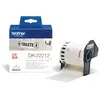 Image de Brother Ruban continu DK22212 pour imprimante QL - support papier adhésif 62mmx15m - Noir sur blanc