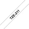 Image de Brother Ruban TZe-211 pour étiqueteuse - 6 mm x 8 m - Noir sur Blanc