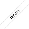 Image de Brother TZe-211 - Adhésif standard - noir sur blanc - Rouleau (0,6 cm x 8 m) 1 cassette(s) ruban laminé - pour Brother PT-D210, D600, H110; P-Touch PT-1005, 1880, E800, H110; P-Touch Cube Plus PT-P710