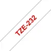 Image de Brother Ruban TZe-232 pour étiqueteuse - 12 mm x 8 m - Rouge sur Blanc