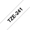 Image de Brother Ruban TZe-241 pour étiqueteuse - 18 mm x 8 m - Noir sur Blanc