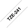 Image de Brother TZe-241 - Adhésif standard - noir sur blanc - rouleau (1,8 cm x 8 m) 1 cassette(s) ruban laminé - pour Brother PT-D600; P-Touch PT-1880, D450, E550, E800, P900, P950; P-Touch Cube Plus PT-P710
