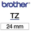 Image de Ruban Brother TZ251 - Ruban noir/blanc - Rouleau (2,4 cm x 8 m)