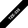 Image de Brother Ruban TZe-335 pour étiqueteuse - 12 mm x 8 m - Blanc sur Noir