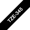 Image de Brother Ruban TZe-345 pour étiqueteuse - 18 mm x 8 m - Blanc sur Noir