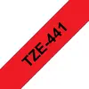 Image de Brother Ruban TZe-441 pour étiqueteuse - 18 mm x 8 m - Noir sur Rouge