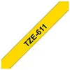 Image de Brother TZe-611 - Noir sur jaune - Rouleau (0,6 cm) 1 cassette(s) ruban laminé - pour Brother PT-D210, D600, H110; P-Touch PT-1005, 1880; P-Touch Cube Pro PT-P910