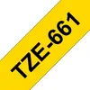 Image de Brother Ruban TZe-661 pour étiqueteuse - 36 mm x 8 m - Noir sur Jaune