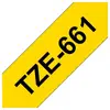 Image de Brother TZe-661 - Adhésif standard - noir sur jaune - Rouleau (3,6 cm x 8 m) 1 cassette(s) ruban laminé - pour P-Touch PT-3600, 530, 550, 9200, 9400, 9500, 9600, 9700, 9800, D800, E800, P900, P950