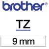 Image de Brother Ruban Tze-N221 pour étiqueteuse - 9 mm x 8 m - Noir sur Blanc