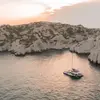 Image de Coucher de Soleil en Maxi-Catamaran avec Dîner à Marseille