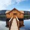 Image de Nuit en Cabane Flottante avec Spa en Baie de Somme