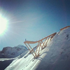 Image de Saut à l'élastique depuis un tremplin à Tignes (hiver)