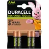 Image de Duracell Pile rechargeable AAA / HR3 - 750 mAh - Lot de 4