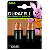 Image de Duracell staycharged aaa (4pcs) batterie rechargeable hybrides nickel-métal (nimh)