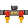 Image de Raccord 2 voies pour robinet en plastique pas de vis 21 mm, 26,5 mm, 33,3 mm