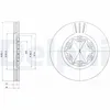 Image de Disque de frein DELPHI BG3559 avant, ventilé, 2 pièce