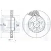 Image de Disque de frein DELPHI BG9892 avant, ventilé, 1 pièce