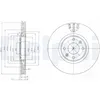 Image de Disque de frein DELPHI BG4002 avant, ventilé, 2 pièce