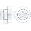 Image de Disque de frein DELPHI BG4061, 2 pièce